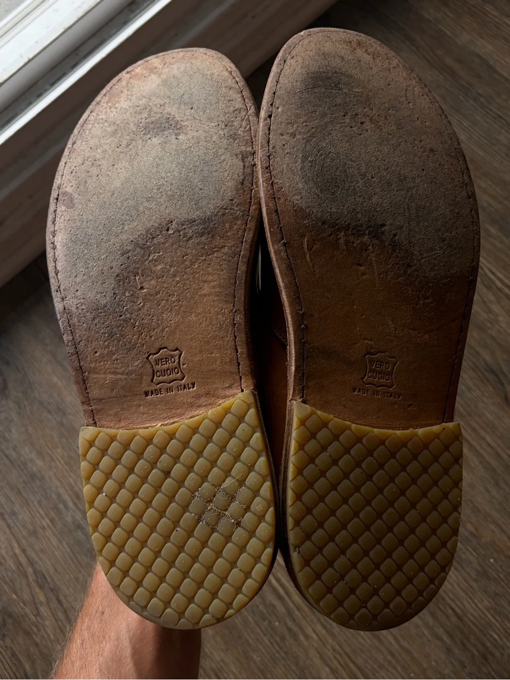 Italian Leather Brown Tan Loafer - 44/11